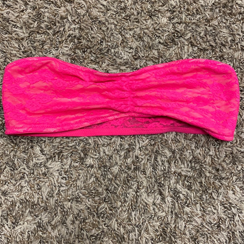 Victoria secret pink lace bandeau